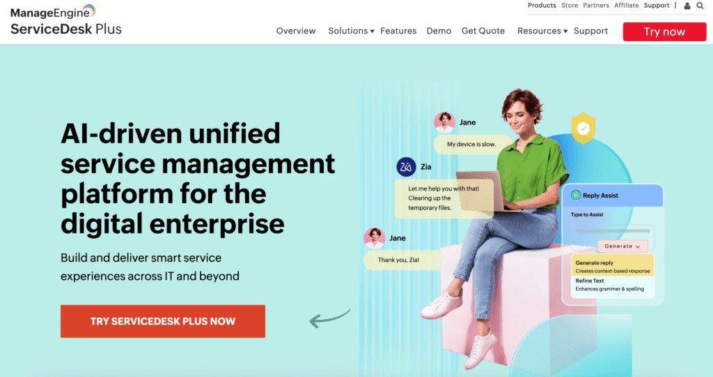 ManageEngine ServiceDesk Plus